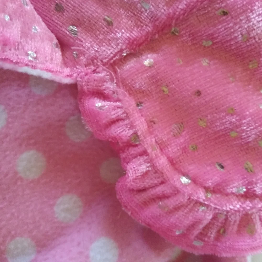 Hello kitty girls 7/8 pajamas set with satin like ruffled edges & collar